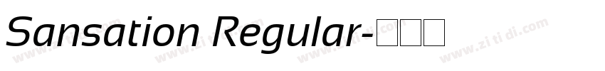 Sansation Regular字体转换